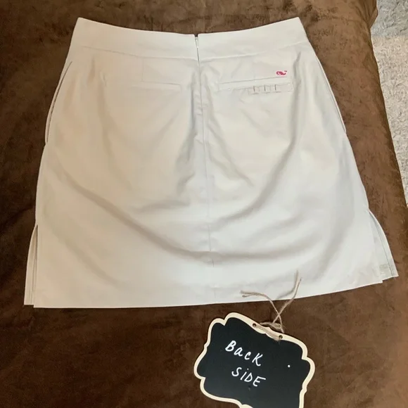 Vineyard Vines Tan 6 Skort Golf Pickleball Active Travel Sporty Resort Coastal - Picture 6 of 8